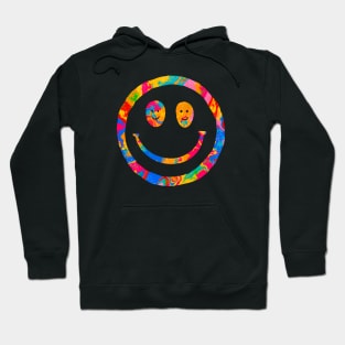 Colorful Super Happy Face Smiley Hoodie